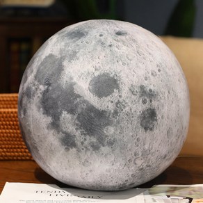 지구 태양 화성 목성 봉제 장난감 태양계 행성 박제 인형 베개 쿠션 생일 선물 27cm, 4) about 17cm - moon, 1개, moon