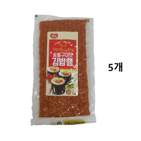 동원 숯불구이 김밥햄 120g 숯불구이맛, 5개