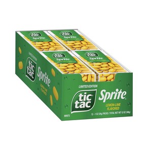 틱택 스프라이트 레몬 라임맛 12개 348g / Tic Tac Spite Lemon-Lime-Flavoed 12 Pack