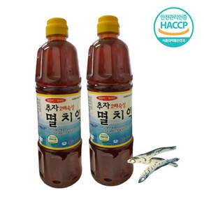 백령 2배숙성 멸치액젓1KG+1KG 추자도 추천 감칠맛 국간장 김장 HACCP, 1kg, 2개