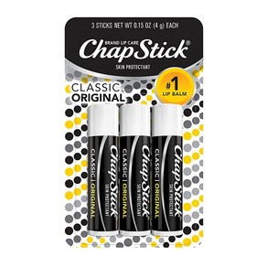 ChapStick 클래식 립밤 오리지날 0.15온스 3개입 178443, 3 Count (Pack of 1), 3개