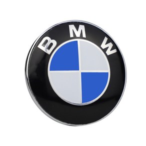 BMW 엠블럼 알루미늄스티커 56mm 스티커, 1개, BMW스티커