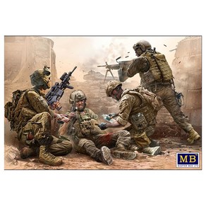 MB35193 1/35 Under Fire. Modern US Infantry