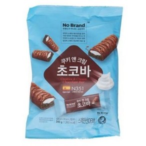 노브랜드 쿠키앤크림초코바 240g