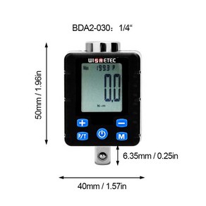 디지털토크렌치 토크 렌치 디지털 1/2 1/4 유니버설 3/8 "0.3- 340nm 조정 가능한 자전거 세트 자동차, [01] BDA2-030, 1개