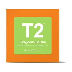 T2 티투 고져스 게이샤 그린티 녹차 루스잎 100g Gogeous Geisha Loose Leaf, 1개, 1개입