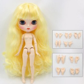 관절 인형 ICY DBS 브라이스 16 bjd 30cm 장난감 흰색 피부 바디 소녀 선물, 10) naked doll k, 1개