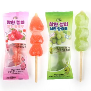 탕후루젤리 딸기맛 샤인머스캣맛 자이리톨 함유 어린이간식, 1개, 25g