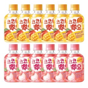 팔도 코코뿌요 복숭아 280ml x 6개 + 애플망고