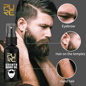 CAICHEN Growth Beard Oil 더 두껍고 더 많은 두꺼운 모발 제품 정리 된 BeardOil Beard Care 30ml|탈모제품|