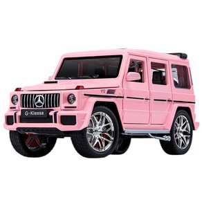 다이캐스트 1:24 벤츠 지바겐 AMG G63 모델 합금 풀백 자동차 모형, 1개, 핑크