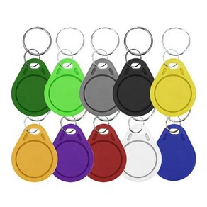 NFC 태그 재기록 가능 RFID 쓰기 액세스 제어 키 카드 UID 변경 Keyfobs 토큰 복사 및 복제용 13.56MHz 10 개, [01] 브라운, [01] 브라운