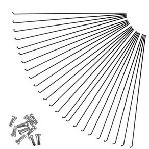 자전거 스틸 스포크 및 니플 키트 27.5 26 29e 용 산악 부품 261mm 270mm 287mm, 1개