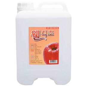 웰 식초 13kg 대용량 세탁 소독 과수 말통 A494, 12.5kg, 1개