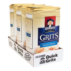 퀘이커 퀵 5분 그릿 그리츠 Gits 2.26kg x3팩, 3개