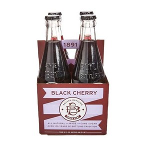 보이랜보틀링 블랙 체리 올 내추럴, 355ml, 4개