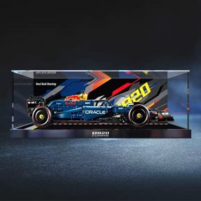 레고 Oacle Red Bull Racing RB20 F1 자동차 42206 아크릴 디스플레이 케이스 장식장, 화이트바닥, 1개