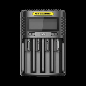 NITECORE UMS4 4구 배터리 충전기 USB 급속충전기, 1개