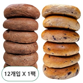 당일생산 DALDA 초코 베이글 6개 + 호두 베이글 6개 수제베이글, 12개