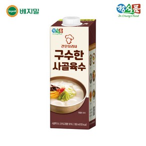 [정식품] 간단요리사 구수한 사골육수 950mlx6팩, 6개, 950ml