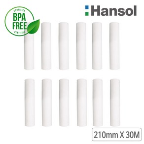 바이메리 한솔정품 팩스용지 210mm / 216mm / 15M / 30M 감열지 팩스기용지 BPAFREE/B, 12롤