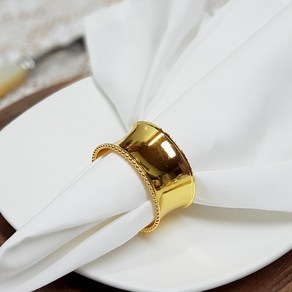 웨딩포 냅킨링 메탈 골드 66G Napkin Ring Metal Gold G66, 1개, 1개