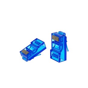 CAT.5E UTP 모듈러 일반 컨넥터 RJ-45 100개입 파랑, 본 상품, 1개