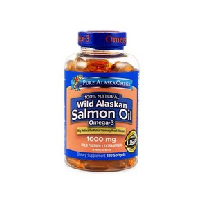 퓨어알래스카 와일드알래스카 살몬오일 1000mg 180정/ Pure Alaskan Omega Wild Alaskan Salmon Oil 180gel