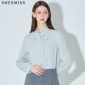쉬즈미스 매력 플리츠 카라 타이 블라우스 택가격 168000원