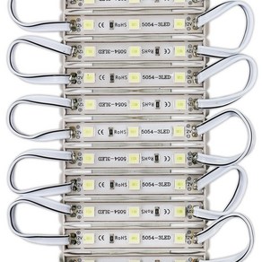 LED 3구 모듈 간판 12V 방수, 100개, 주광색
