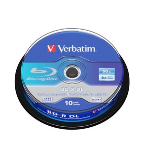 버바팀 Vebatim CD-R / DVD-R / RW / DL / 700MB 4.7GB 8.5GB 25GB 50GB 블루레이, 1개