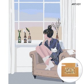 아트조이 DIY 명화그리기 (물감2배) 여유를 즐기며 40x50cm, 1개