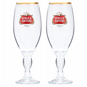 Stella Atois 2-Pack Oiginal Glass Chalice 33cl, 1개, Clea