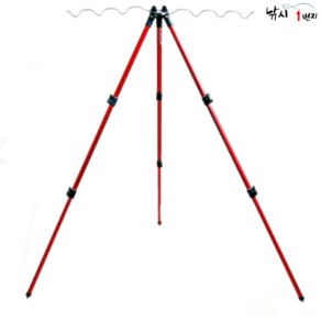 [낚시1번지] 서프 3단 삼각받침대 접이식거치대, 블루