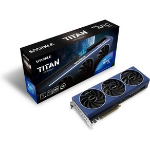 Spakle Intel Ac A770 Titan OC Edition 16GB GDDR6 ThemalSync Toned Cooling Axial Fan Metal Back, A750 TITAN OC, 1개