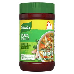 Knorr Granulated Bouillon For Sauces Soups and Stews Ch 소스 수프 및 스튜용 Knorr 과립 육수 치킨 플레이버 천연 향 15.9온