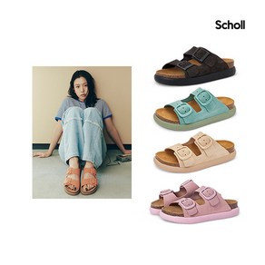 [숄] [삼성물산 공식] (SCHOLL) 코르크 청키솔 투스트랩 샌들 (F305851048/F305851002/F305851180/F311341029)