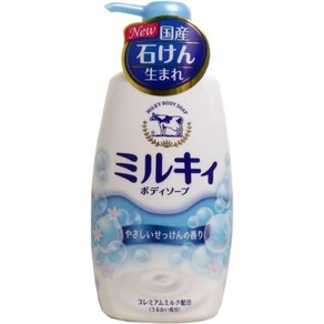 밀키 바디비누 비누향기 펌프 바디클랜저 550mL, 1개