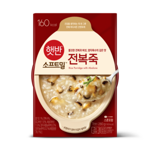 비비고 전복죽, 5개, 280g