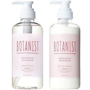 봄 한정 BOTANIST 보타니스트 보타니컬 스프링 샴푸사쿠라와 카시스 & 클리닉사쿠라와 크랜베리 세트 각 490ml 스무스, 1개