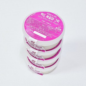 그릭앤조이 수제 백도 복숭아 그릭요거트, 4개, 120g