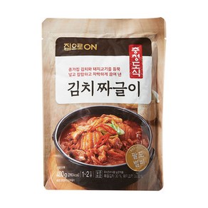 청정원 집으로ON 충청도식 김치짜글이 400g 즉석국 즉석탕 간편식 복날 영양보충 엄마손맛 맛집, 1개