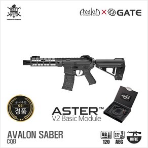 VFC AVALON SABER CQB X GATE ASTER V2 AEG BK 전동건 국내 발송, 1개, VFC아발론SABER CQB-게이트V2(BK)