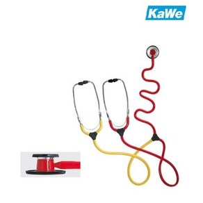 KAWE 교육용 청진기 가베 2인용 기계식청진기 Taining stethoscope, 1개