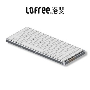 LOFREE 로프리 키보드 작은 기계식 무선 블루투스 키보드 OE915, 실버 팬텀, 1