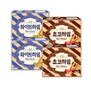 블루존 사무실 간식 초코하임280g x 2개 + 화이트하임 280g x 2개, 280g, 1개