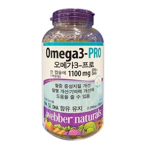 웨버네추럴 오메가3 프로 250.2g, 180정, 1.39g, 1개