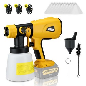 스프레이건 Dewalt 18v 20v 리튬 이온 배터리 용 전기 스프레이 건 자동 가구 코팅 에어 브러시 무선 휴대용 페인트 분무기