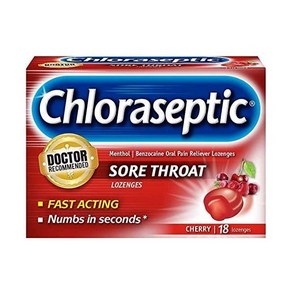 Chloaseptic Soe Thoat Lozenges Chey Flavo 18 Count, 1개