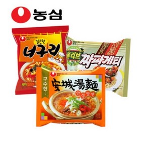 농심 얼큰너구리 + 안성탕면 + 짜파게티, 1세트